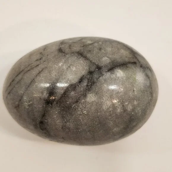 Vintage Marble Alabaster Decorative Stone Eggs Lot Of 5 - Picture 7 of 9